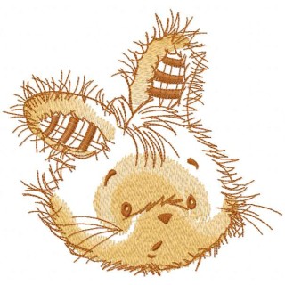 Happy Bunny muzzle 2 embroidery design - Embroidery Design