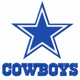 Cowboys logo embroidery design - Embroidery Design