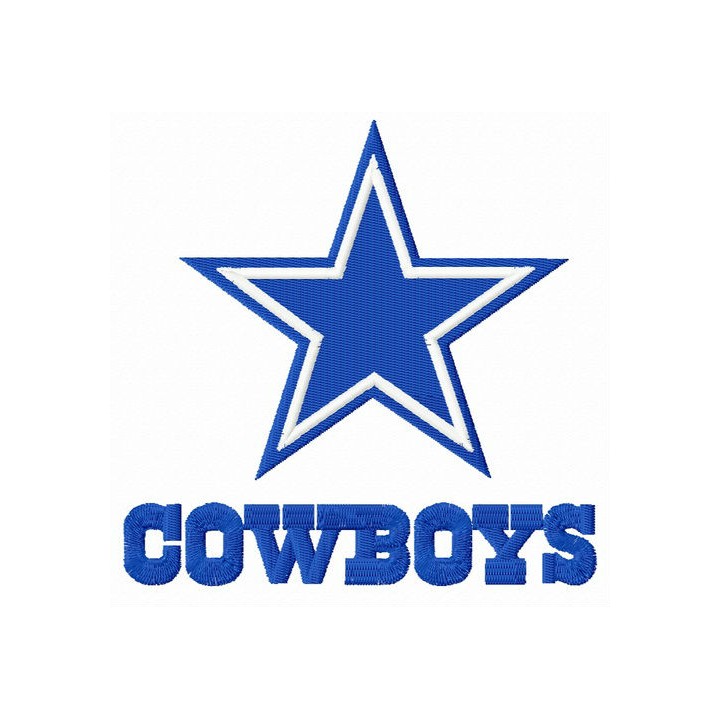Cowboys logo embroidery design - Embroidery Design