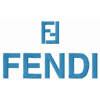 Fendi logo embroidery design - Embroidery Design