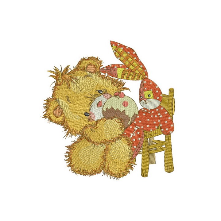 Cupcake for bunny toy embroidery design - Embroidery Design