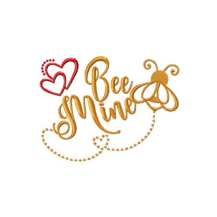 Bee mine embroidery design - Embroidery Design