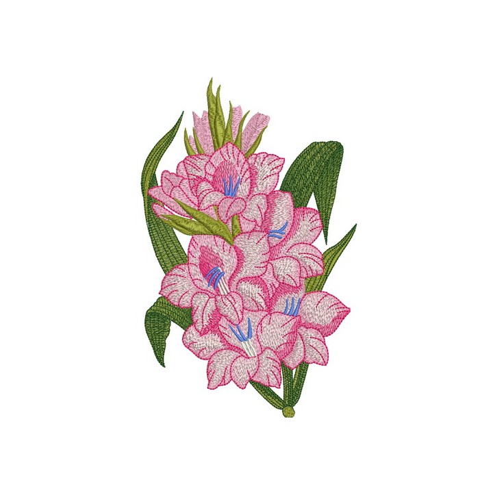 Bouquet of gladioluses embroidery design - Embroidery Design