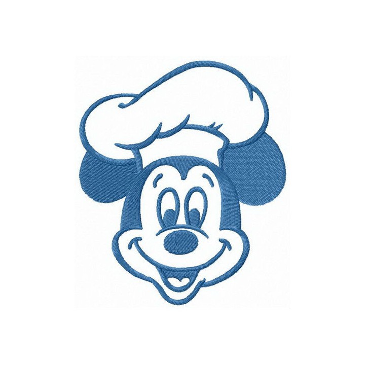 Cook Mickey embroidery design - Embroidery Design