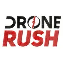 DroneRush logo embroidery design preview showcasing intricate stitching patterns for hobby enthusiasts.