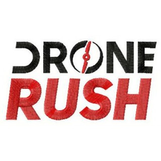 DroneRush logo embroidery design - Embroidery Design
