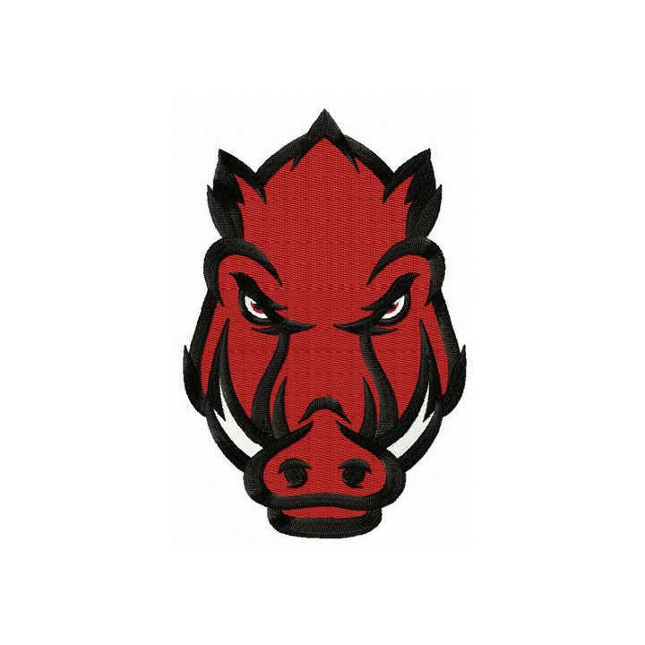 Arkansas Razorbacks secondary logo embroidery design - Embroidery Design