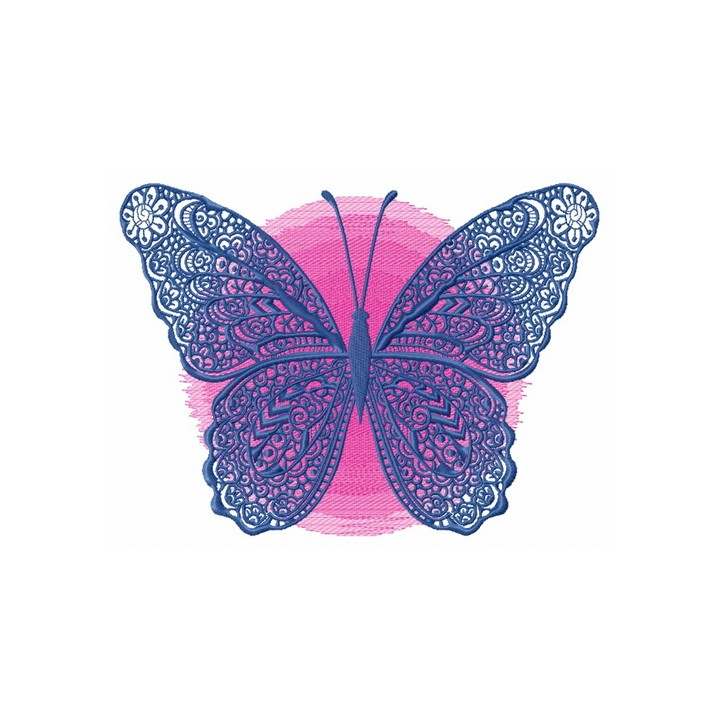 Lace butterfly embroidery design - Embroidery Design
