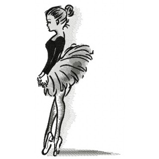 Ballet classes embroidery design - Embroidery Design