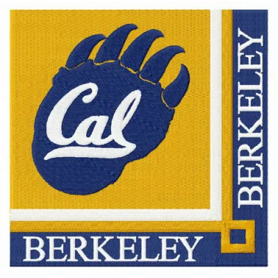 California Golden Bears logo embroidery design preview showcasing intricate stitching patterns for enthusiasts.