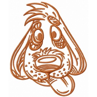 Funny puppy pet embroidery design - Embroidery Design