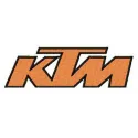 KTM alternative logo embroidery design showcasing intricate stitching patterns for automotive and motorcycle enthusiasts.