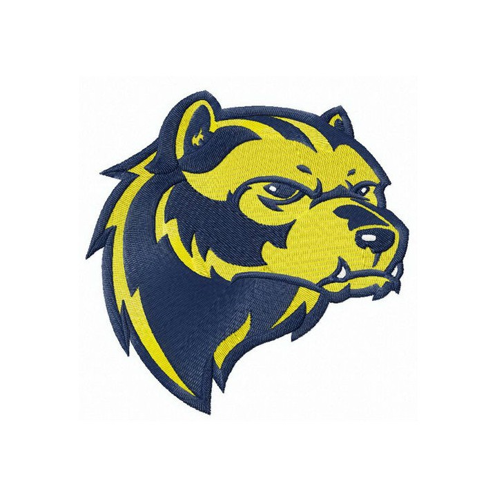 Michigan Wolverines mascot logo embroidery design - Embroidery Design