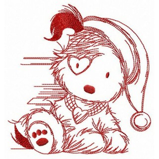 Lovely puppy embroidery design - Embroidery Design