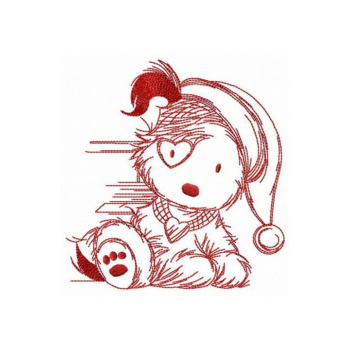 Lovely puppy embroidery design - Embroidery Design