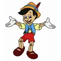 Preview of Pinocchio dancing embroidery design featuring whimsical stitching patterns for creative projects.