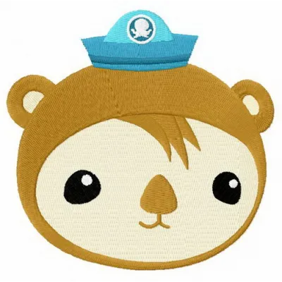 Shellington embroidery design from the Octonauts collection, showcasing a playful sea creature motif for fun stitching.