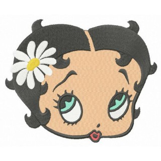 Betty with chamomile embroidery design - Embroidery Design