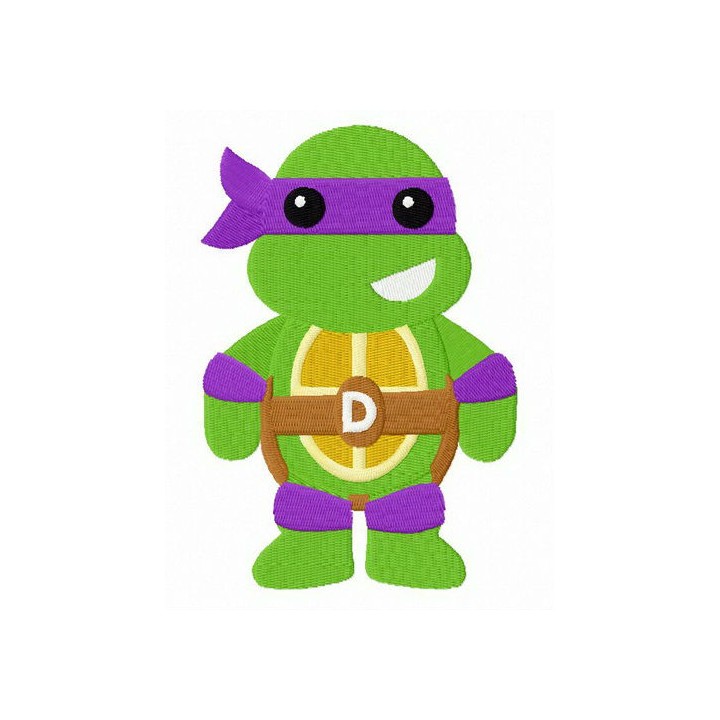 Chibi Donatello  embroidery design - Embroidery Design