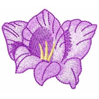 Violet flower 42 embroidery design - Embroidery Design
