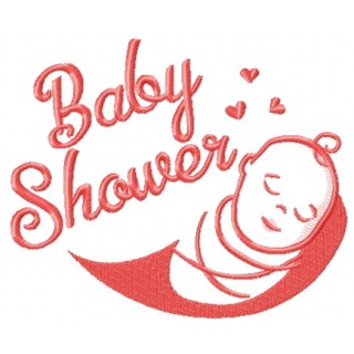 Baby shower embroidery design - Embroidery Design