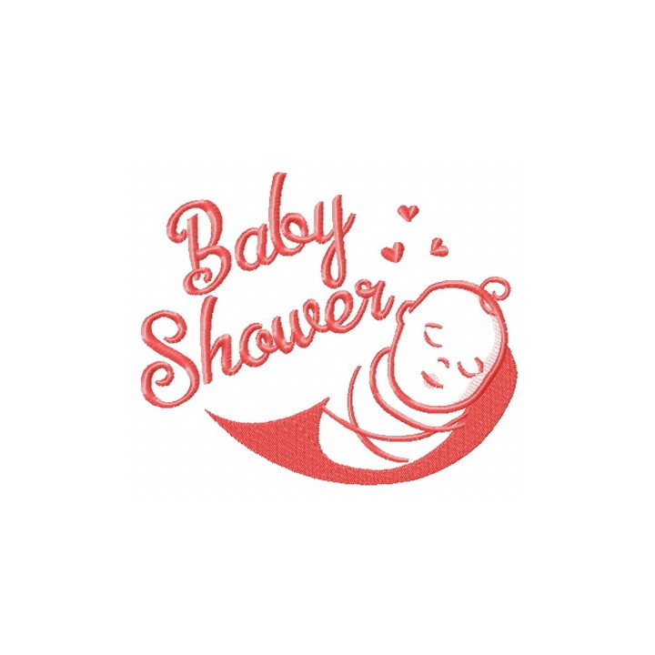 Baby shower embroidery design - Embroidery Design