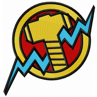 Thor's hammer embroidery design - Embroidery Design