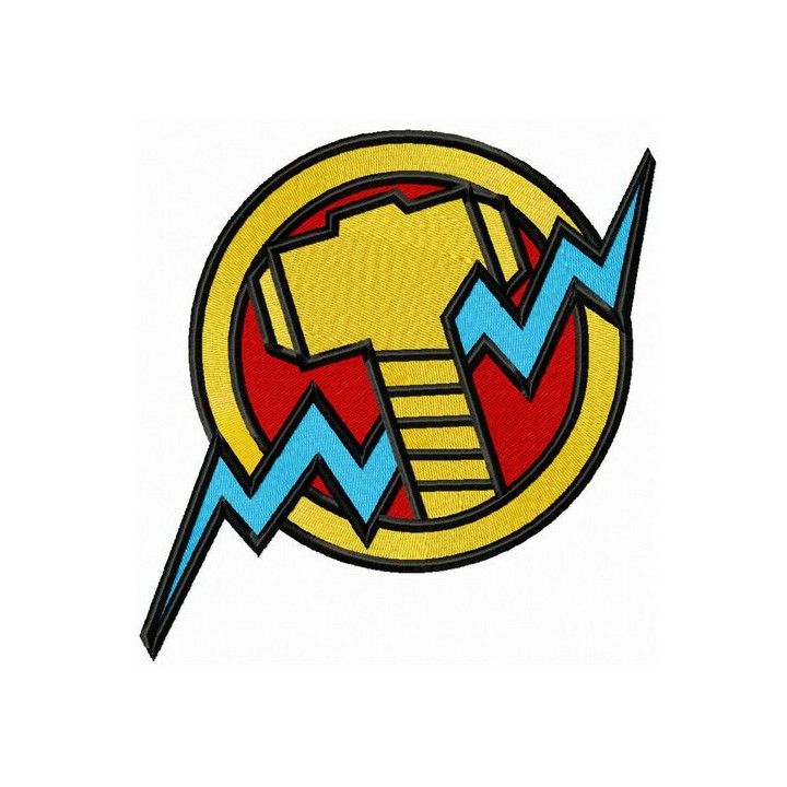 Thor's hammer embroidery design - Embroidery Design