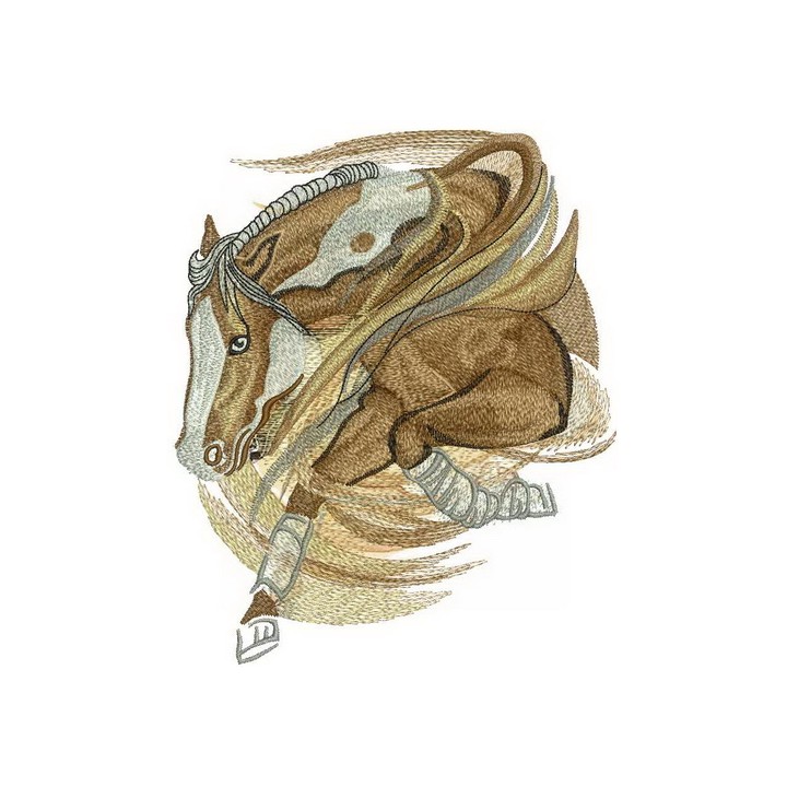 Horse running embroidery design - Embroidery Design