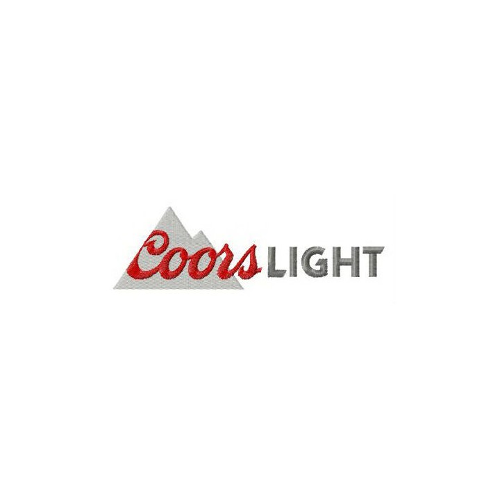 Coors Light logo embroidery design - Embroidery Design