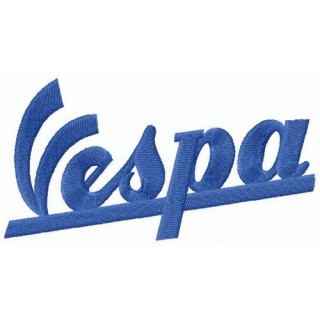 Vespa logo embroidery design - Embroidery Design