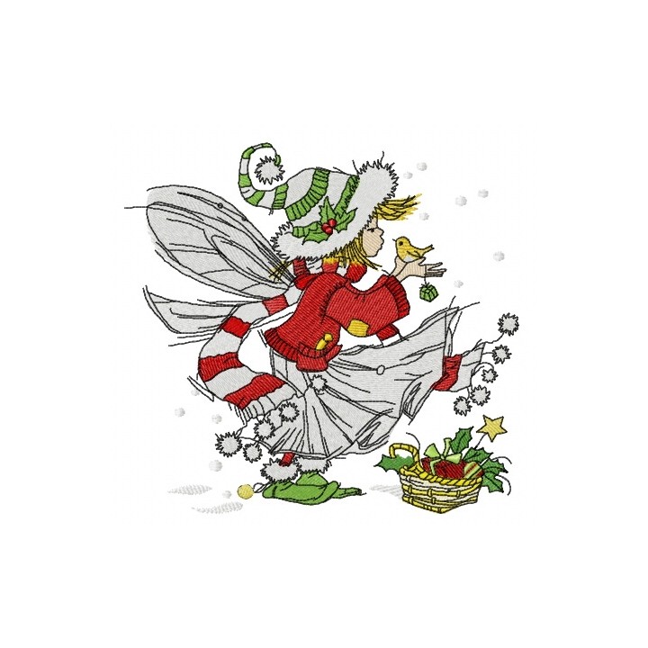 Kind elf embroidery design - Embroidery Design