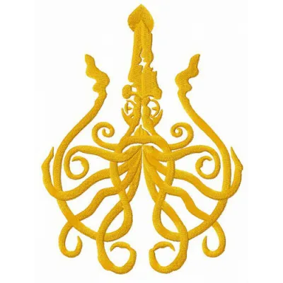 Greyjoy logo embroidery design inspired by Game of Thrones, showcasing the iconic sigil for your stitching projects.