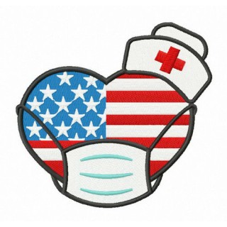 American nurses embroidery design - Embroidery Design
