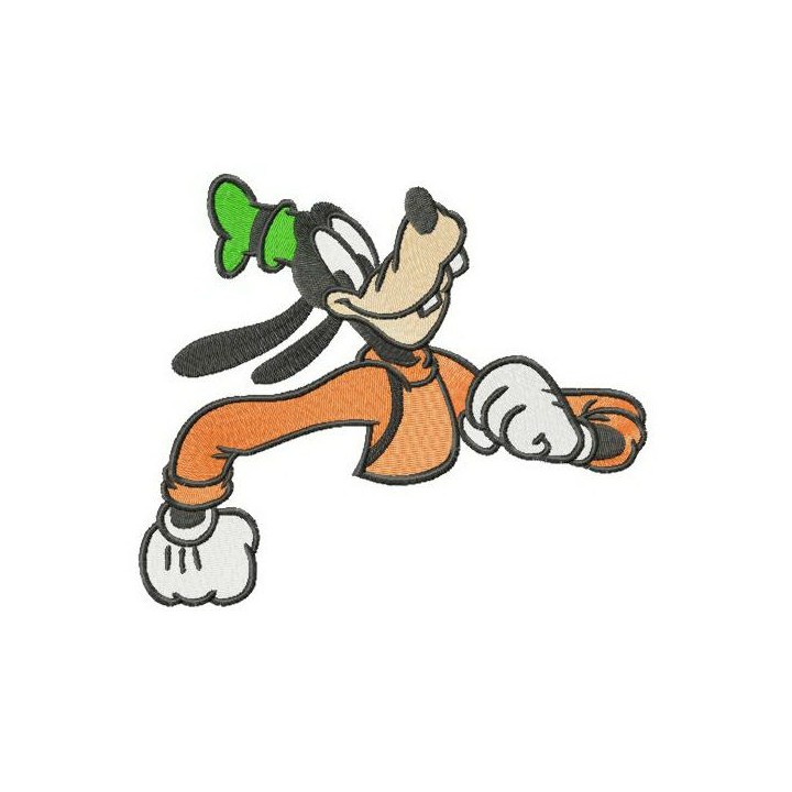 Funny Goofy embroidery design - Embroidery Design
