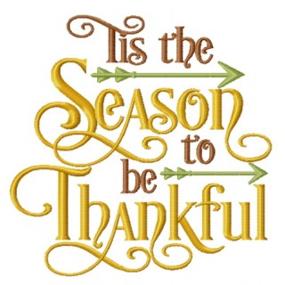 Season to be thankful embroidery design - Embroidery Design