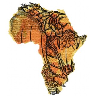 African snake embroidery design - Embroidery Design
