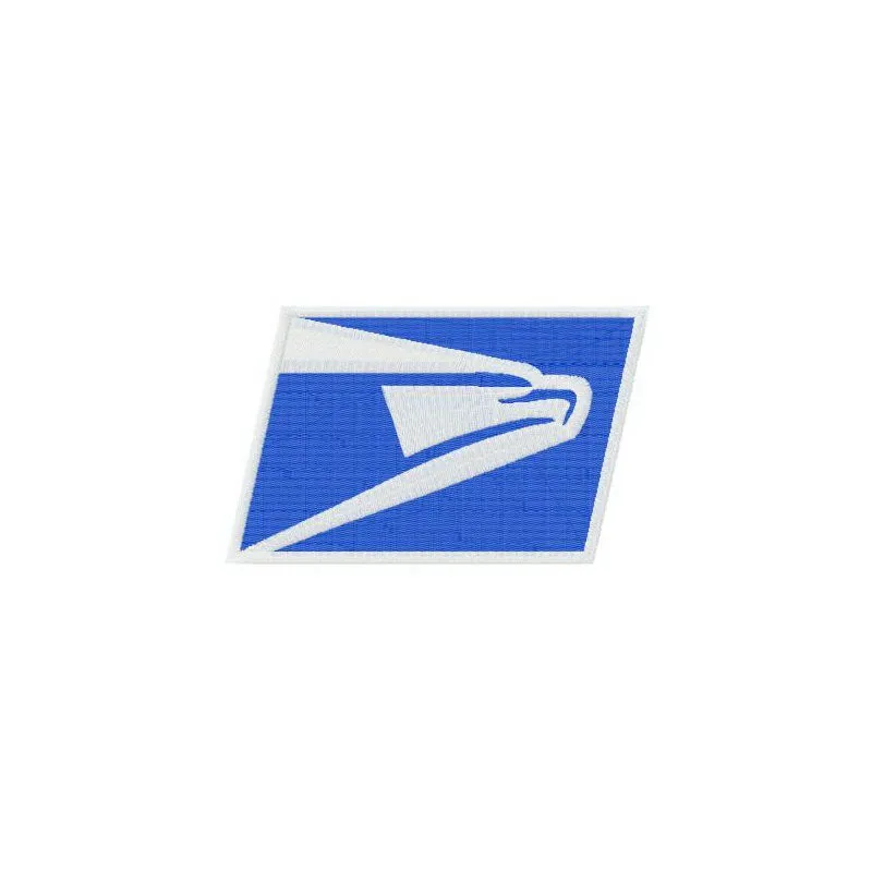 USPS logo embroidery design preview showcasing a detailed stitched motif for delivery service enthusiasts.