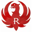 Preview of Ruger alternative logo embroidery design for hobbyists to use on various fabric items.