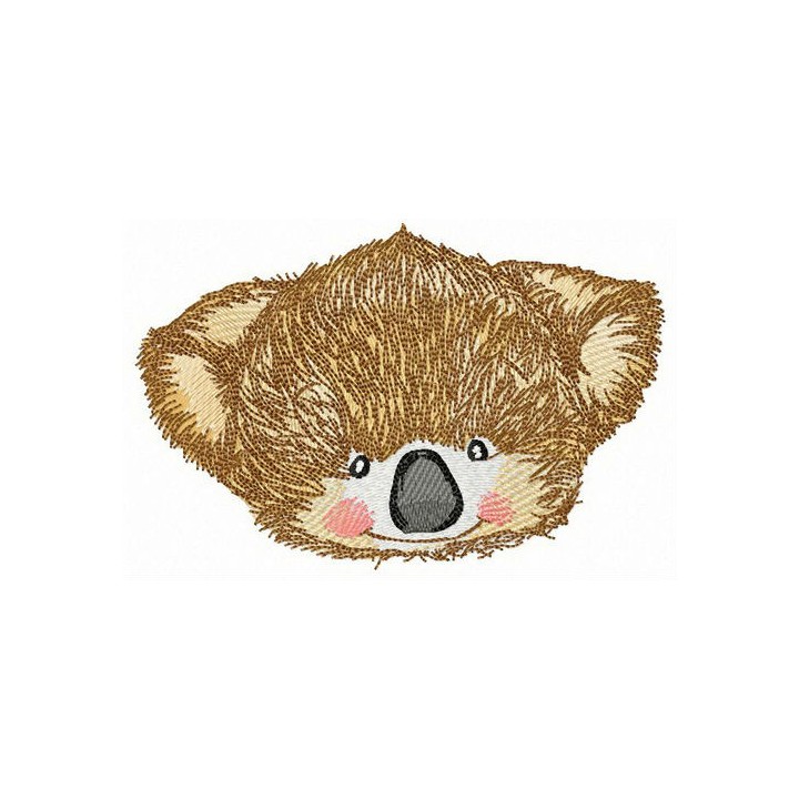 Koala muzzle embroidery design - Embroidery Design
