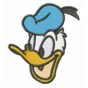 Happy Donald Duck embroidery design showcasing a cheerful character from Duck Tales, perfect for various fabric projects.