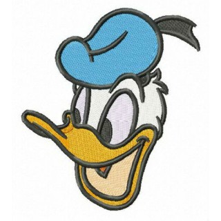 Happy Donald Duck embroidery design - Embroidery Design