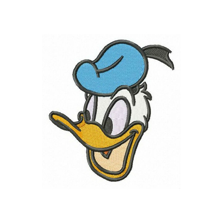 Happy Donald Duck embroidery design - Embroidery Design