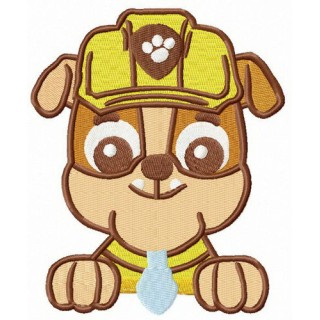 Paw Patrol Rubble embroidery design - Embroidery Design