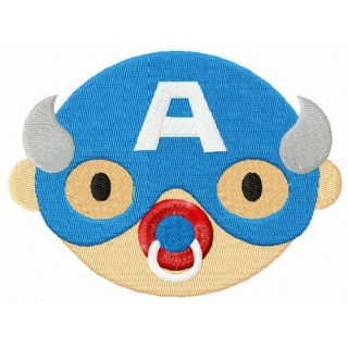 Captain America with dummy embroidery design - Embroidery Design