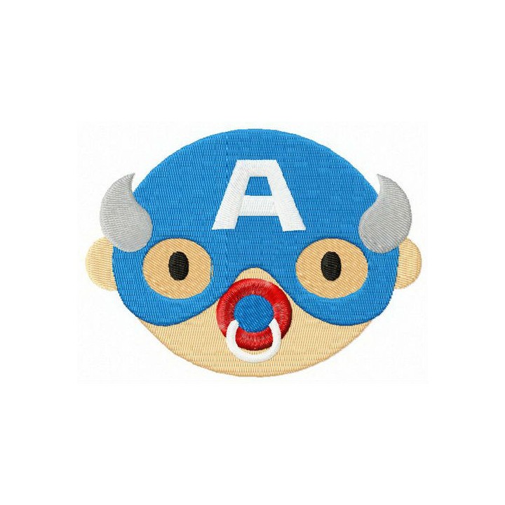 Captain America with dummy embroidery design - Embroidery Design