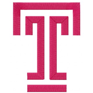 Temple University logo embroidery design - Embroidery Design