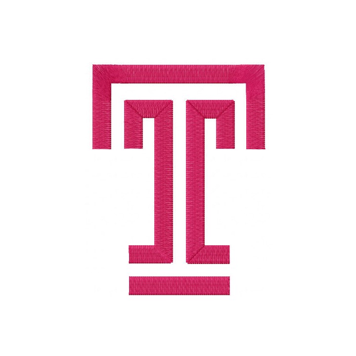 Temple University logo embroidery design - Embroidery Design
