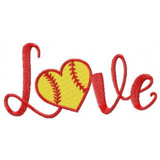 Baseball love embroidery design - Embroidery Design