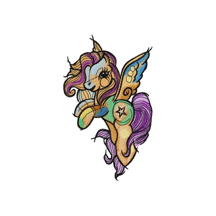 Star Swirl embroidery design - Embroidery Design